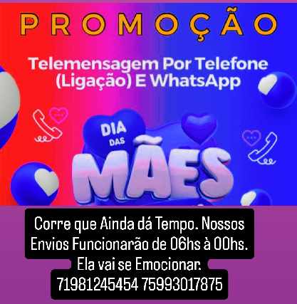 Telemensagens dia das mães