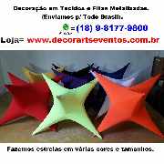 Estrela de tecido 6 pontas