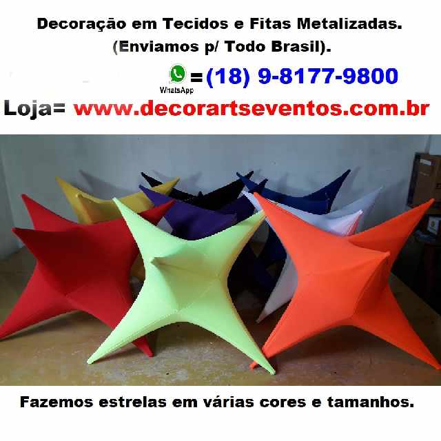 Foto 1 - Estrela de tecido 6 pontas