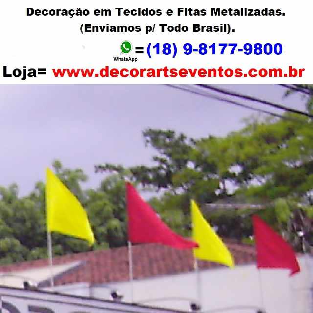 Foto 4 - Estrela de tecido para decorao de lojas