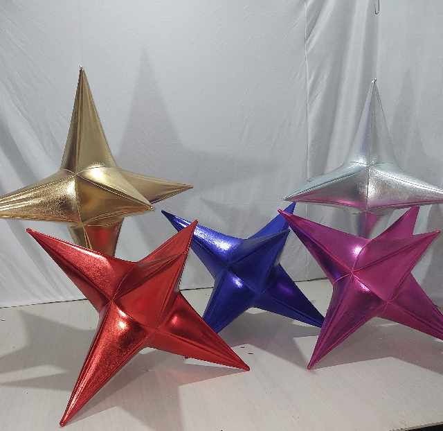 Foto 5 - Estrela de tecido para decorao de lojas