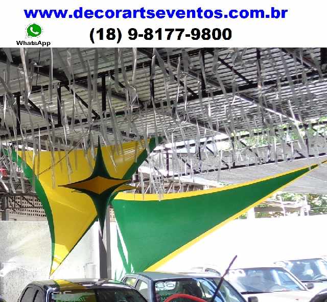 Foto 6 - Estrela de tecido para decorao de lojas