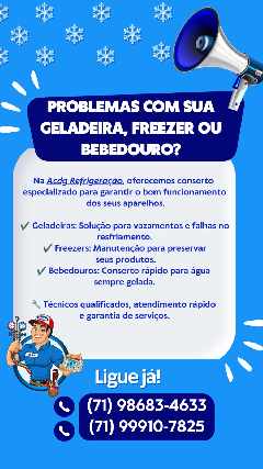 Foto 1 - Sua geladeira quebrou a soluo est a um clique